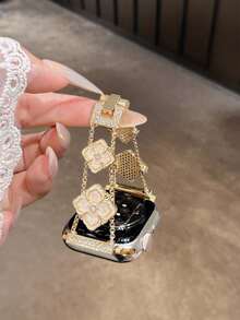 Gold Butterfly Metal Band, Compatible With 38/40/41/42/44/45/46/49mm Dial, Compatible With Apple Watch Ultra/S10/9/8/7/6/5/4/3/2/1 - Premium Gold - View 16