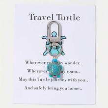 1 Peça Chaveiro em Formato de Tartaruga, Chaveiro de Viagem Artesanal Criativo em Formato de Tartaruga, Acessório Decorativo Chaveiro (Cor Aleatória) Ideias de Presente de Natal Acessórios de Bolsa Cordões com Porta-Identidade Acessórios de Carro Encantos de Bolsa