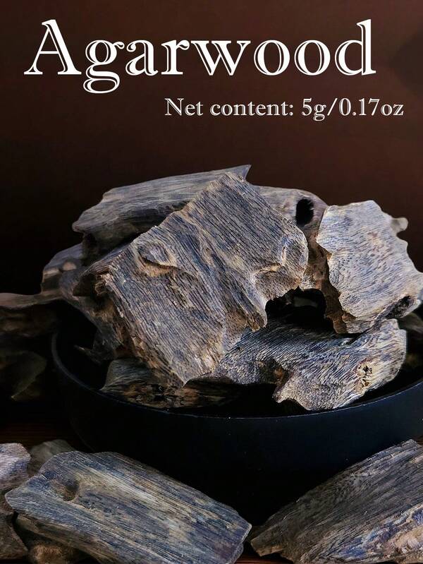 5g, Madera de Agar Natural, Madera de Agar Silvestre Antigua, Madera de Agar Alta en Grasa, Fragancia Natural, Incienso para el Hogar, Purifica el Aire Interior, Incienso para Invitados, Incienso Después de las Comidas, Regalo para Amigos, Fragancia Duradera, Mejora la Calidad del Sueño, Adecuado para Yoga, Meditación, Dormitorio, Estudio, Etc.