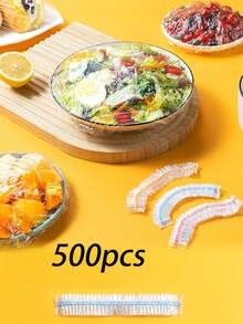 90-100 Pcs/190-200 Pcs Clear Plastic PE Thin Film Lids, Preserve Freshness Of Food, Kitchen Supplies