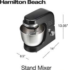 Batidora pedestal Hamilton Beach 63390 siete velocidades negra incluye tres accesorios batir profesional cocina repostería hogar - Tipo de Enchufe A USA (110-127V) - Ver 7