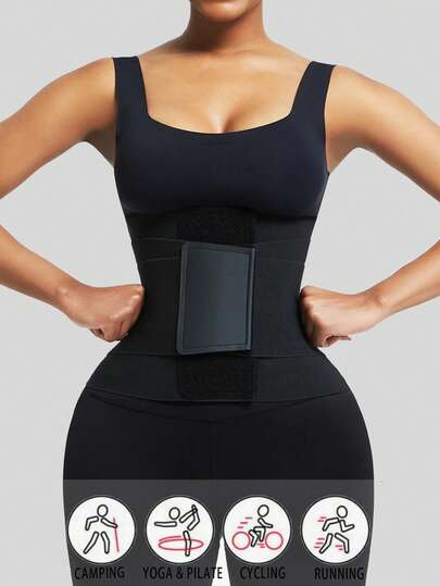1pc Waist Trainer Belt Waist Cincher Trimmer Ab Belt Body Shaper With Triple Wrap Women Corset Girdle