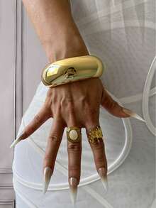 4 piezas/3 piezas/2 piezas/1 pieza Brazaletes de puño, Brazaletes dorados, Brazaletes anchos, Brazalete grueso, Juego de brazaletes, Brazalete ancho, Brazalete para mujer, Regalo para ella