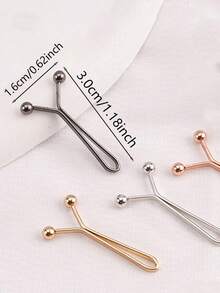 8/4/2pcs Invisible U-Shaped Waist Clamps, Waist Clip, No Nails, No Sewing Pants Waist Reducer, Pant Leg Fixator, Sleeve Length Adjustor, Curtain Clamp, Clothes Length Shortener, Women Headscarf, Scarf Clip, U-Shape Clip Anti-Exposure, Suitable For Daily Life, Clothes, Skirts, Headpieces