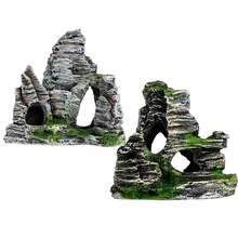 Resin Fake Mountain, Ornamental Craft, Fish Tank Decor, Aquarium Ornaments