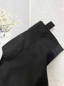 男女通用三指全指台球手套 - 弹性透气防滑，带搭扣，红/黑/灰配色，男女通用，提升视野和控球能力，台球配件，台球装备，均码，运动手套，台球手套，台球配件