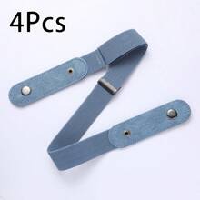 1/2/4 件弹性腰带，可调节无扣腰带适合牛仔裤，隐形弹力腰带，男女通用，纤细腰身 - 无扣舒适设计，可调节且有弹性，完美贴合牛仔裤和裤子 - 增强您的身体轮廓，复古弹性腰带 - 无扣，隐形贴合，男女通用，舒适弹力，通用尺寸 - 彩色 - 查看 24