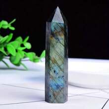 1pc Elongated Feldspar Column, Unique Glossy Texture (Natural Crystal With Cracks, Not Damaged), The Column Emits A Noble Aura, Suitable For Home Decor And Construction - Multicolor - View 10