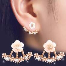 A Pair Hypoallergenic Daisy Rose Gold Studs, Sensitive- Bridesmaid Gift For Spring Weddings, Nickel-Free Design