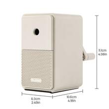 Deli 5-Gear Adjustable Rotary Pencil Sharpener - Large Capacity & Long-Last Blade For Office, School, And Art Use