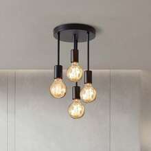 Iron Branch Ceiling Light, Suitable For Dining Room, Living Room, Cafe, Bar, Foyer, Corridor, Balcony - Multicolor - View 13