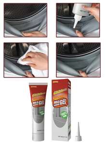 2件装家用清洁凝胶，冰箱洗衣机密封圈去污清洁剂，多用途去污凝胶，适用于水槽、浴缸、马桶密封圈污渍，浴室/厨房污渍清洁，用于去除浴缸密封圈内顽固污渍和霉菌，除霉清洁剂（优先发送升级版）