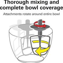 Batidora pedestal Hamilton Beach 63390 siete velocidades negra incluye tres accesorios batir profesional cocina repostería hogar - Tipo de Enchufe A USA (110-127V) - Ver 3
