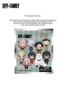 Crunchyroll 1 件  官方授权 3D 泡沫神秘盲袋夹 可爱时尚装饰随机一个所有您最喜欢的  角色特殊稀有 Chase 人物 Loid Forger Anya Forger 和更多适合粉丝家庭的礼物 - 彩色 - 查看 8