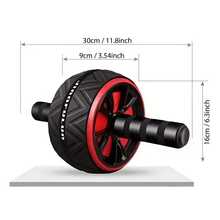 Ab Roller Wheel, Abs Workout Equipment For Abdominal &Core Strength Training- Non-Electric Home Gym Equipment For Core Strength,Stainless Steel ,  Exercise Wheels For Home GymFitness, Wider Ab Machine Workout Equipment - Black - View 6
