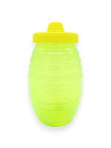 Barril Vitrolero de Plástico Dispensador Dulcero Exhibidor Fiestas Capacidad 500ml Colores Neón paquete 10 piezas Almacenaje Alimentos Dulces Bebidas Portátil Organización Eventos Colorido - Transparente - Ver 10