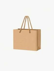 10Pcs-Khaki Kraft Paper Bags With Handles, Khaki Gift Bags, Solid Color Gift Bag, Mini Portable Small Shopping Bags For Boutique, Wedding Party Favor Bags, BabyShower, Birthday Party, Gift Bags, Bridesmaids Bags, Mother's Day Graduation