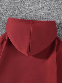 3pcs/Set Boys' Casual Autumn/Winter Letter & Number Print Hooded Sweatshirts, Warm & Fashionable