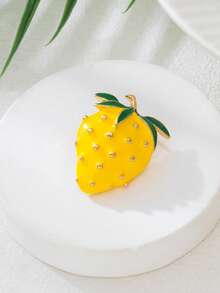 时尚可爱合金珐琅草莓、樱桃、瓢虫、南瓜和蜗牛海星胸针套装情人节情人节礼服配饰别针用于衣服包饰学校办公室配饰衬衫夹克珠宝圣诞节万圣节衣服别针有趣的教师礼物服装配饰包饰 - 彩色 - 查看 21