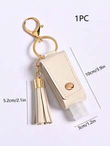 30ML (1Oz) PU Hand Sanitizer Holder With Tassels And Keychain, Portable Keychain, And A Convenient Hand Sanitizer Bottle Keychain. - Multicolor - View 10