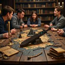 7pcs Dice Set With 3D Printed ABS Resin Sword-Shaped Storage Box, Suitable For TTRPG/RPG Tabletop Games Or Other Board Games | Unique Dice Sword, Suitable For Autumn Game Parties (Blue-Purple), Personalized Christmas Gift, Gift For Boyfriend, Creative Gifts For Men, Fun Gifts For Teenagers - Multicolor - View 8