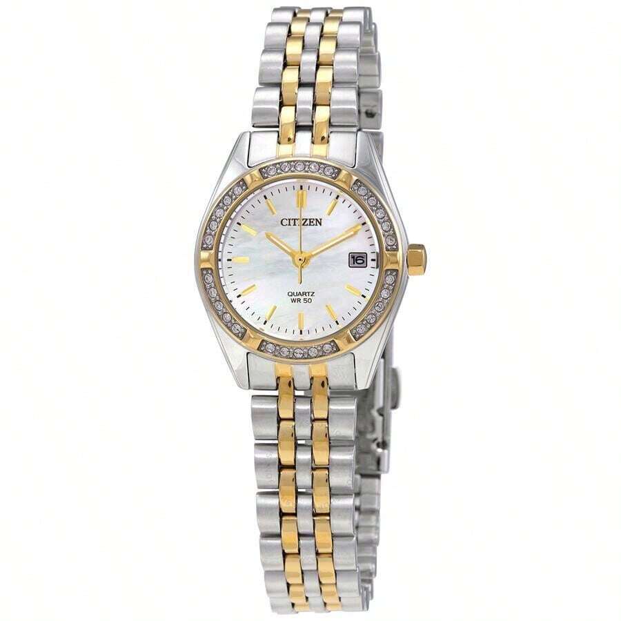 CITIZEN Quartz Crystal Ladies Watch EU6064-54D - 銀色 - 查看 1