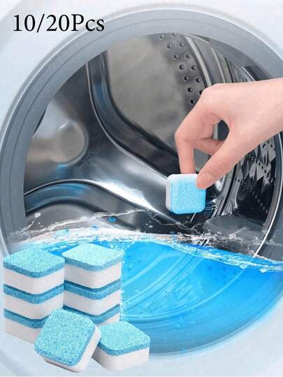Washing Machine Cleaning Tablets - Effervescent Deep Cleaning & Deodorizing Tablets For Household Washing Machines