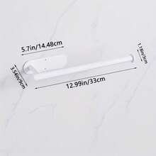 Self-Adhesive Paper Towel Holder For Kitchen Cabinet, RV Bathroom Tissue And Towel Holder - màu đen - Xem 3