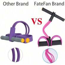 Multifunctional Tension Rope, 6 - Tube Elastic Yoga Pedal Puller Resistance Band, Natural Latex Tension Rope Fitness Equipment, Suitable For Abdomen/Waist/Arm/Leg Stretching And Weight - Loss Training