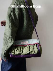 GlitchBloom 包袋。时尚百搭的原创设计秋冬新款单肩包、斜挎包、大容量波士顿包，适合女性街头风格、派对、礼物。 - 彩色 - 查看 7