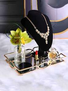 Soporte de collar con forma humana, estante de exhibición de collares, adecuado para exhibición en mostrador