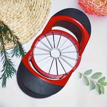 16 Slices Apple Slicer And Corer - Stainless Steel Fruit Divider Tool For Apples, Pears, And Potatoes, Convenient And Fast Manual Kitchen Utensil, Dishwasher , Perfect Gift For Home Cooking Enthusiasts - Đỏ và đen - Xem 6