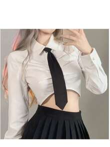 1pc Unisex Classic Black Necktie