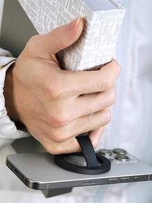 创意硅胶磁性手机支架，液态硅胶磁性指环握把，磁性手机支架，强力磁性指环握把防摔防滑兼容 、Android 手机，生日、家人、朋友礼物手机指环支架手机握把 - 彩色 - 查看 11