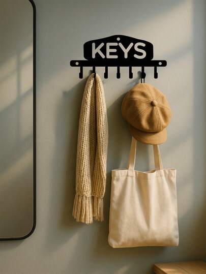 CIFbuy خطاف مفتاح معدني فاخر وعملي يحافظ على تنظيم المفاتيح - لا مزيد من ضياع مفاتيح المنزل أو السيارة أو المكتب. مصنوع من معدن متين بملمس أنيق، يندمج بسلاسة مع أي ديكور منزلي بتصميمه البسيط والأنيق