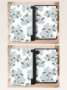 Blue Embroidered Ball Pattern Tablet Protective Case, Compatible With IPad 9.7/10.2/10.5/10.9/12.9/Pro 11, 10th Generation, Compatible With Samsung Galaxy Tab S6 Lite 10.4-Inch, Compatible With Kindle Paperwhite 12th Gen 2024, Kindle (11th Generation) 2022 Version, Kobo Clara Color, Soft Fall Protection, Smart Stand/Automatic Wake-Up/Sleep