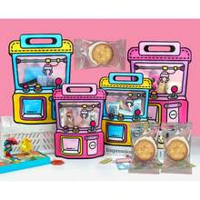 1pc Cute Claw Machine Gift Bags, Snack Bags, Tote Bags. Cute Style, Suitable For Daily Parties And Festivals. Zipper Closed Plastic Snack Gift Bags, Suitable For Birthday Gifts And Party Supplies