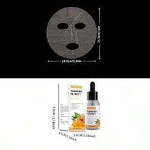 100/300/500 Folhas Descartáveis de Máscara Facial de Plástico + Essência de Cúrcuma, Folhas de Máscara de Preservação Transparente DIY, Folhas de Máscara Transparente Ultrafina de Bloqueio de Umidade para Salões, Cuidados Faciais, Hidratação, Folhas de Máscara de Plástico Descartáveis