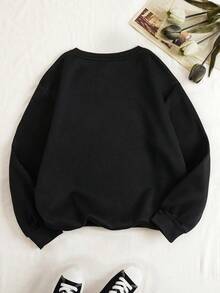 Women Sweatshirts - Black - View 2