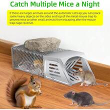Metal Rodent Trap With Quick Sensitive Pedal Trigger - Catches Rats, Mice, Chipmunks & Squirrels, Indoor & Outdoor Use For Homes, Gardens & Sheds, Must-Have For Pest Control - Silver - View 7