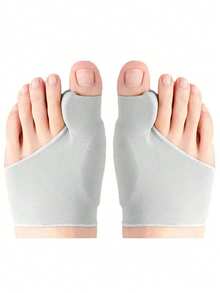 1 Pair Toe Separator With Gel Pads, Non-Slip Toe Protector, Unisex Day & Night Foot Support, Comfortable Toe Spacer Socks, Suitable For Autumn/Winter Insulation,Galentines,Puppy,Carnival,Party Decorations