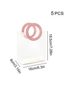 1pc Hand-Held Gift Bag, Frosted Gift Packaging Bag, Hand-Held Shopping Bag, Large-Capacity Gift Bag, Holiday Essentials, Suitable For Parties, Birthdays, Weddings, Festivals, Etc., Is A Perfect Choice For Gift Giving, Holiday Gifts.