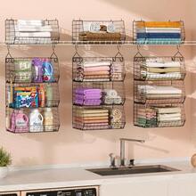 5 Tier Extra Large Closet Hanging Organizer With 5 Dividers16.5"L X 11.8"W X 51.4"H Closet Organizers And Storage With 5 S Hooks Clothes Organizer For Sweaters Clutches Handbags Hats Accessories