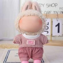 Ropa de muñeca de 6.69 pulgadas, compatible con Labubu, 1 juego de decoración adecuado para muñecas de 6.69 pulgadas, accesorios lindos de BuLabu, para jugar y exhibir (zapatos y muñecas no incluidos)