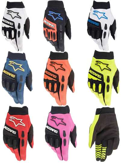 Alpinestars Luvas de corrida de motocross com dedos inteiros MX ATV MTB BMX Bike Dirt Motorcycle Racing Luvas para mulheres e homens Bicicleta Ciclismo Esportes ao ar livre