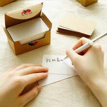 100pcs/Box Handmade Cards - High Quality Paper, Suitable For DIY Cards, Postcards, Bookmarks, Notes And Handmade Gifts - Durable And Multipurpose Souvenirs - Multicolor - View 7
