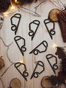 10/100pcs Christmas Decoration Hooks, Outdoor String Light Hooks With Adhesive Strips - Waterproof, UV-Resistant, Damage-Free, Tool-Free Installation, Suitable For Christmas, Patio, Garden, Balcony Decor, Cable Fixing - Multicolor - View 8