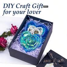 Heart Jar Resin Mold With Rose Lid Epoxy Resin Storage Box Casting Mould DIY Jewelry Trinket Candy Container Silicone Moulds Epoxy Concrete Cement Plaster Planter Candle Vessel Craft Molds