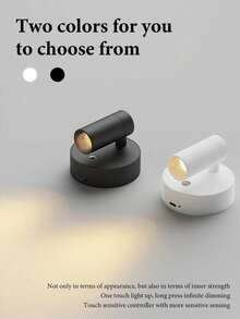 Đèn tường từ tính cao cấp tối giản LED, 3 nhiệt độ màu, mờ dần vô cấp, đèn rọi có thể điều chỉnh cho hành lang phòng ngủ trong nhà, lối vào hành lang phòng học, đèn chiếu sáng theo tâm trạng, đèn ngủ - Nhiều màu - Xem 6