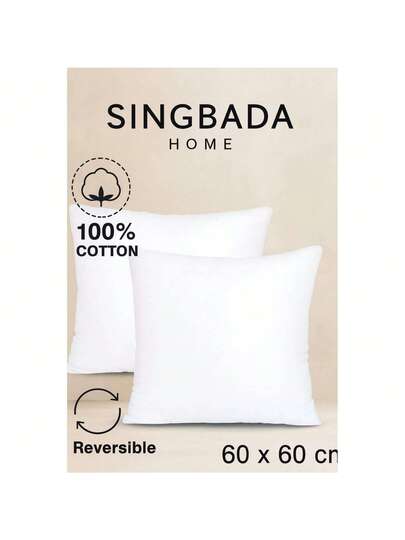 70% Katoenen Cushion 60x60 Cm 400g Natural Filling Zachte Breathable PCS MADE IN TURKEY